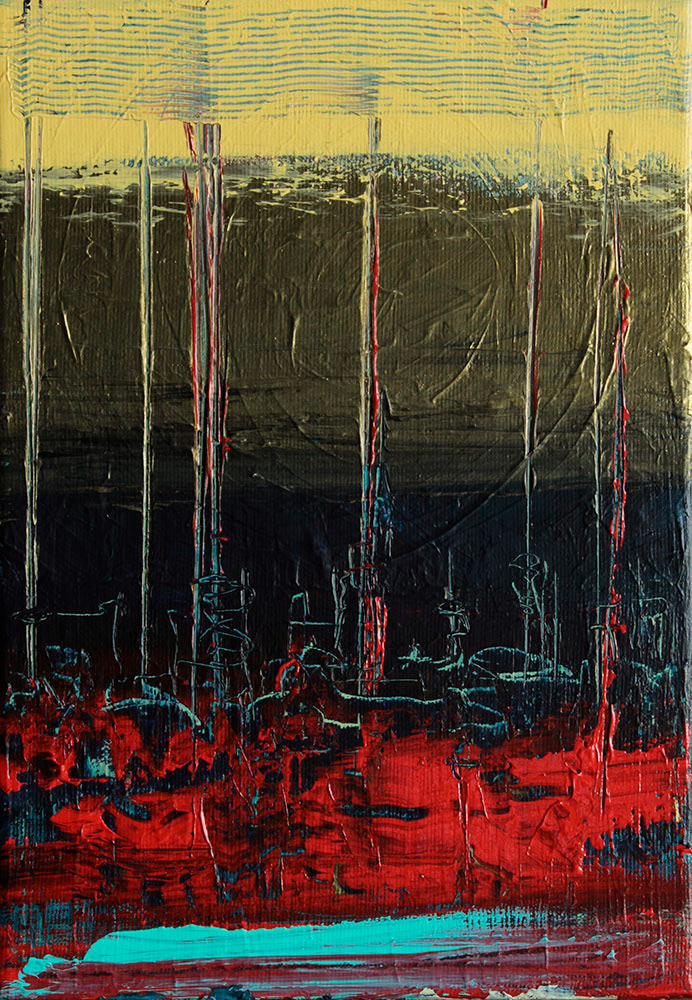 Coral, 2021. Acrylic on canvas, 27x19 cm, 120 €