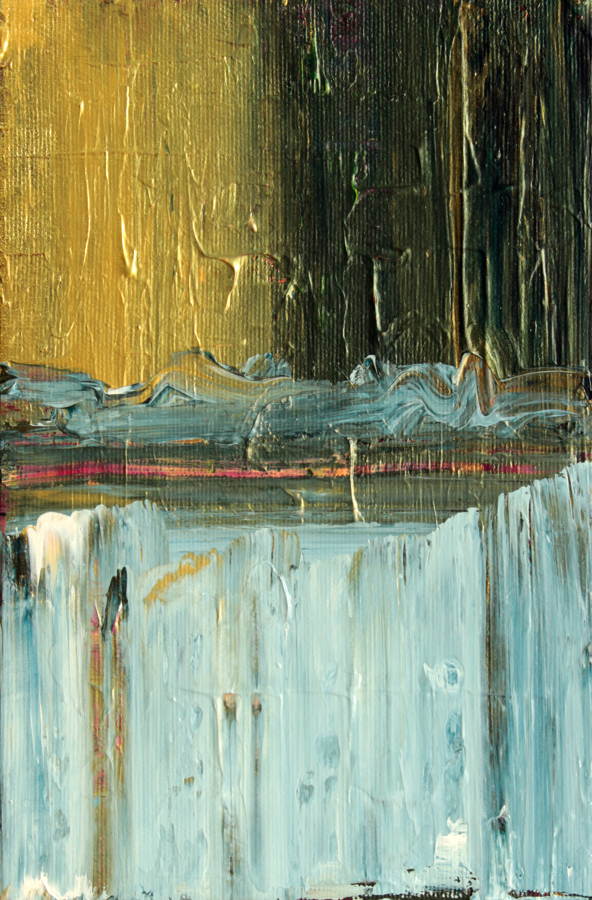 Iceberg, 2021. Acrylic on canvas, 24x16 cm, sold