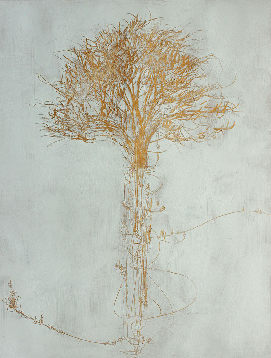 Birth, 2020. Acrylic on paper, 61x46 cm, 250 €