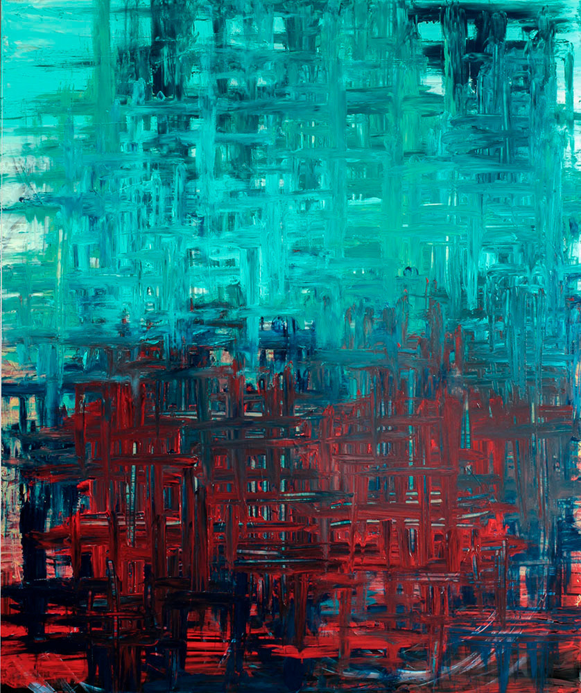 Lava, 2020. Acrylic on acrylic sheet, 60x50 cm, 450 €
