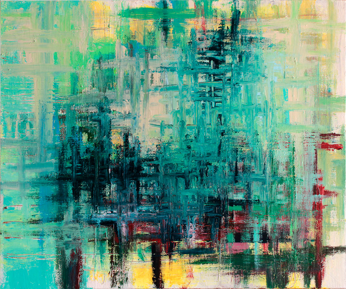 Terremoto, 2020. Acrylic on canvas, 55x46 cm, 350 €