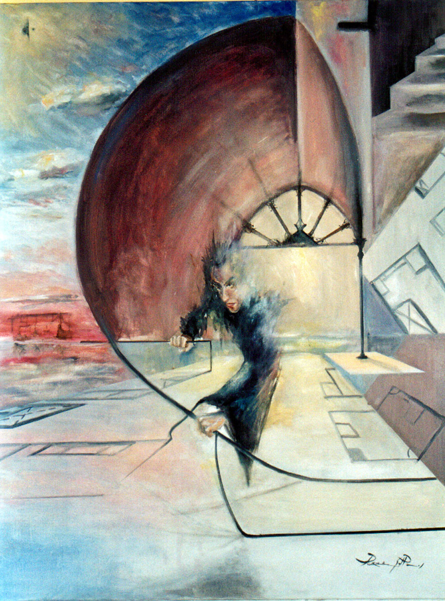 Self-protrait, 2002. Oil on canvas, sold