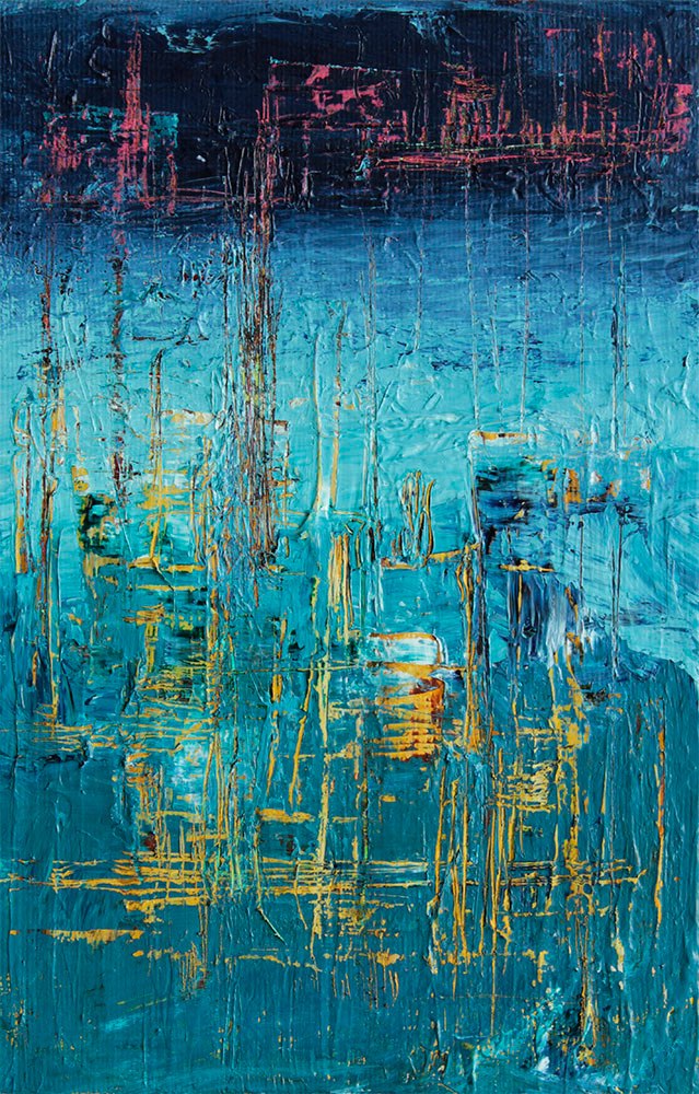 Agua, 2021. Acrílico sobre lienzo, 24x16 cm, 100 €