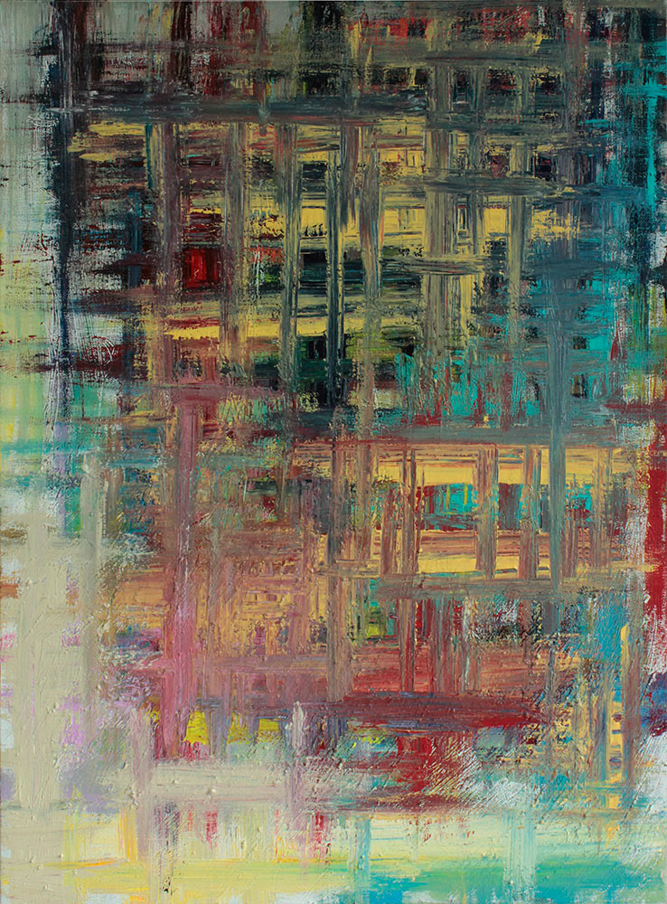 La ventana roja, 2020. Acrílico sobre lienzo, 72x54 cm, 510 €