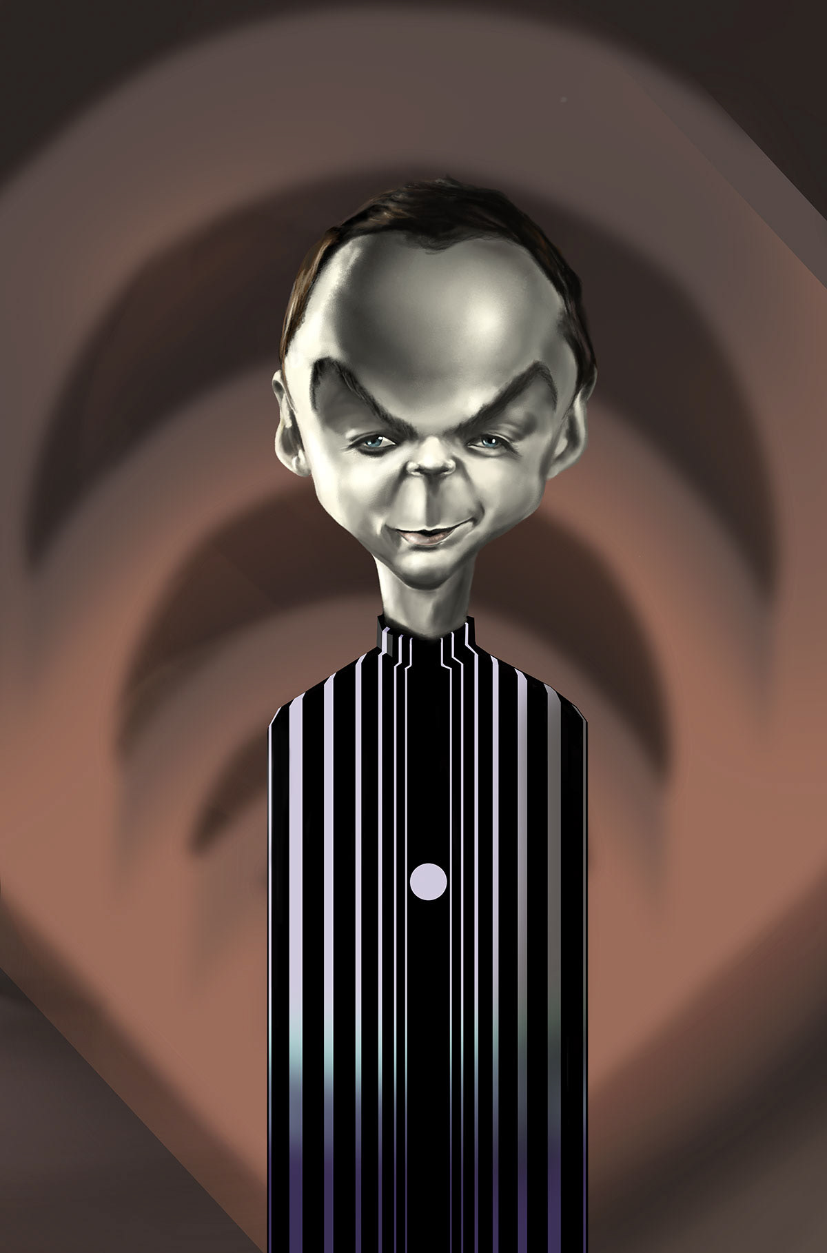 The Sheldon Effect - Caricature