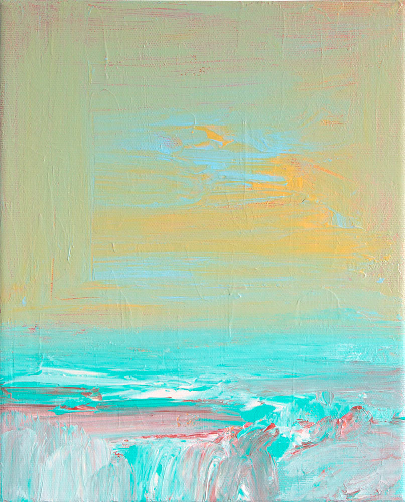 Catarata, 2020. Acrylic on canvas, 27x22 cm, 150 €