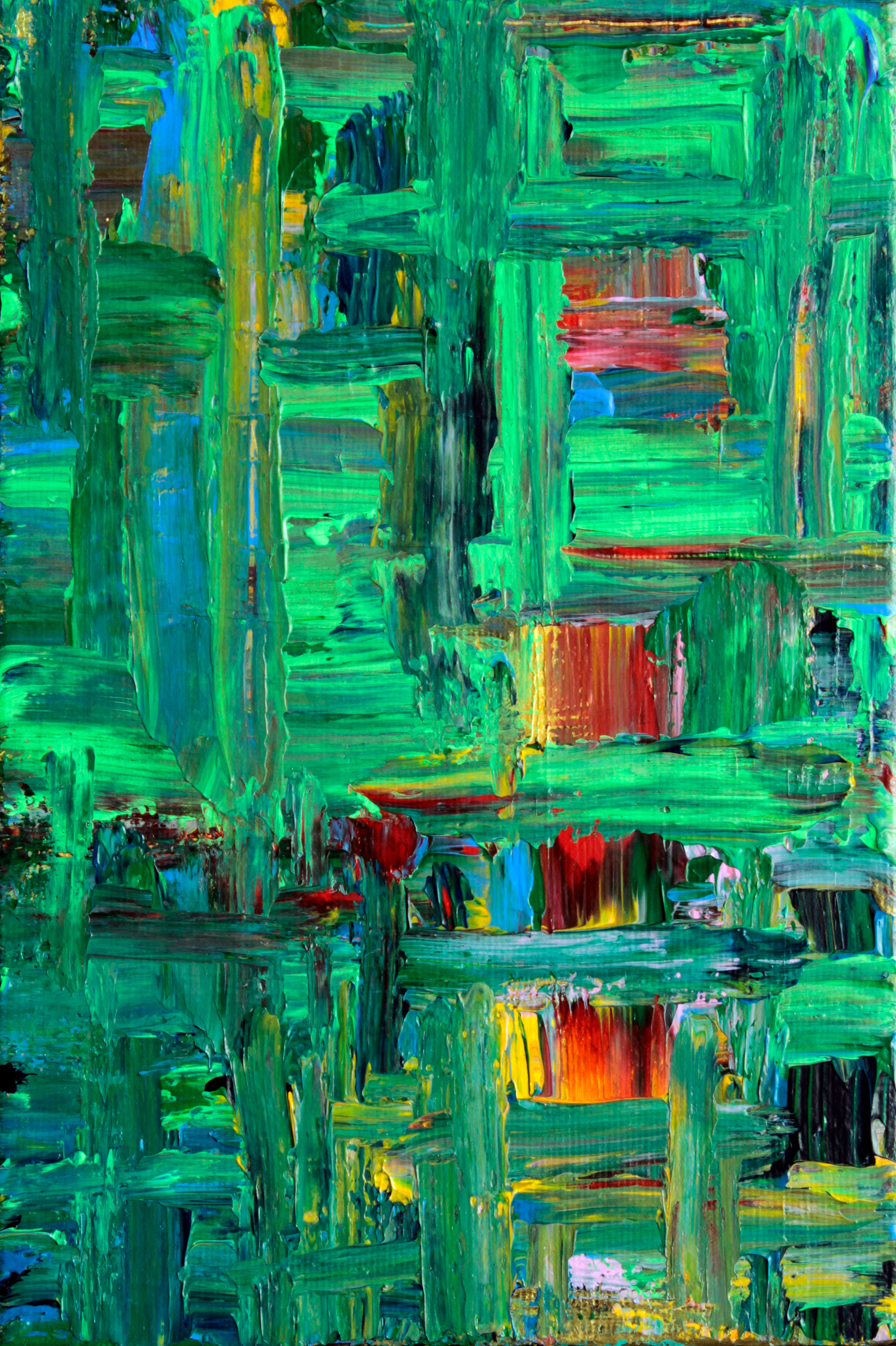 Red windows, 2020. Acrylic on canvas, 24x16 cm, sold