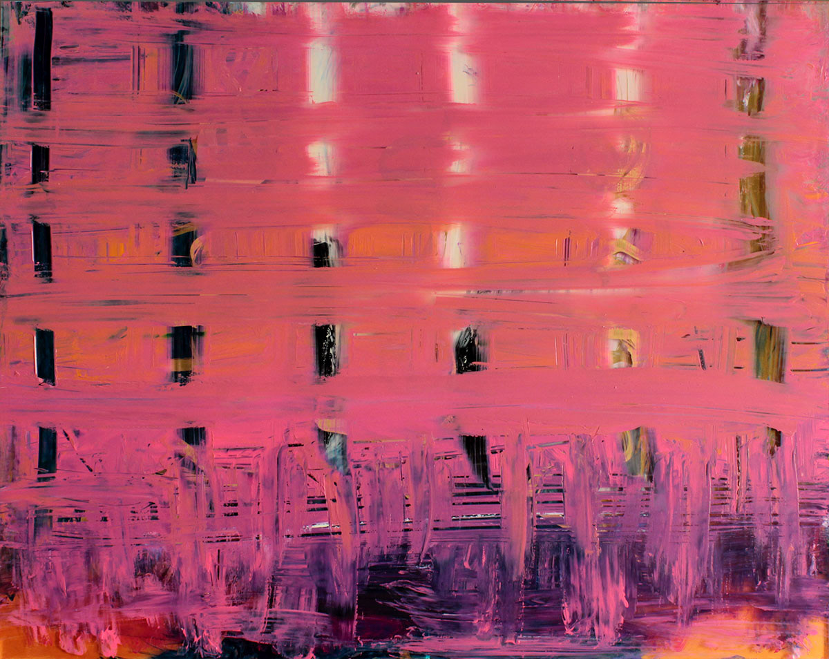 Fachada, 2020. Acrílico sobre metacrilato, 50x40 cm, 350 €