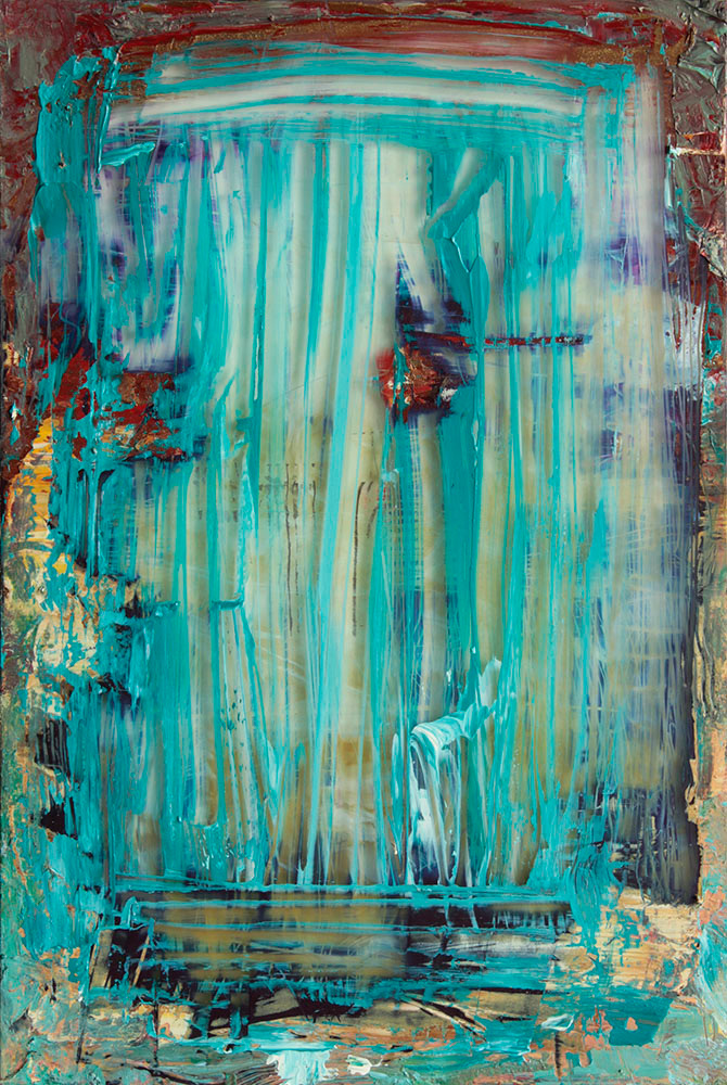 Ventana, 2021. Acrylic on acrylic sheet, 24x16 cm, 100 €