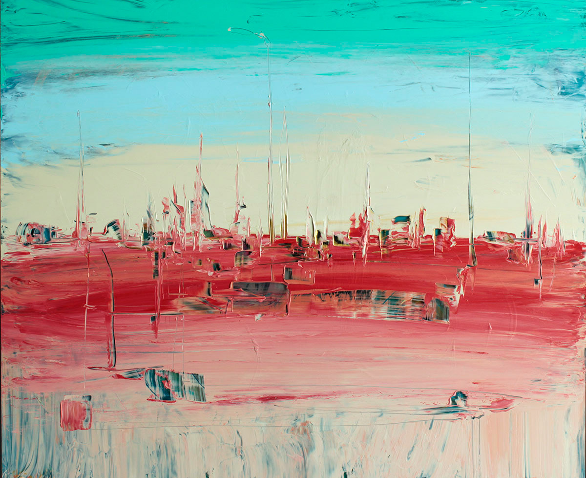 Regata, 2021. Acrylic on acrylic sheet, 60x50 cm, 450 €