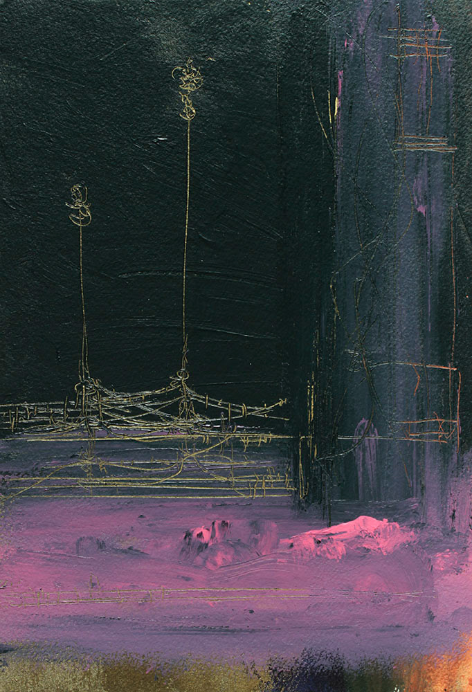 Couple, 2021. Acrylic on paper