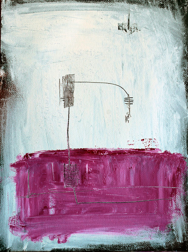 Pez, 2021. Acrylic on paper, 41x31 cm, 150 €