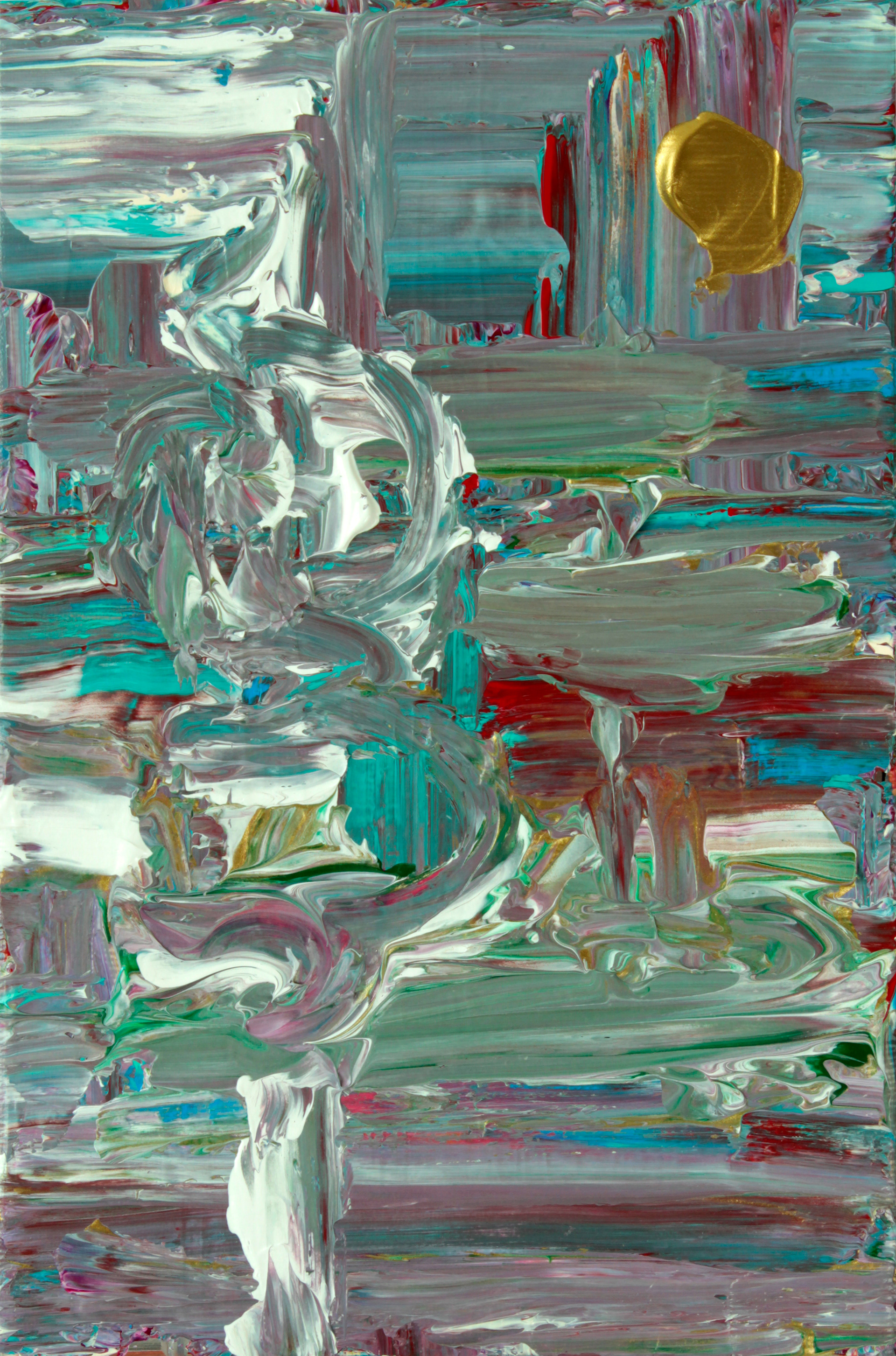Walking towards the sun, 2020. Acrylic on canvas, 24x16 cm, sold