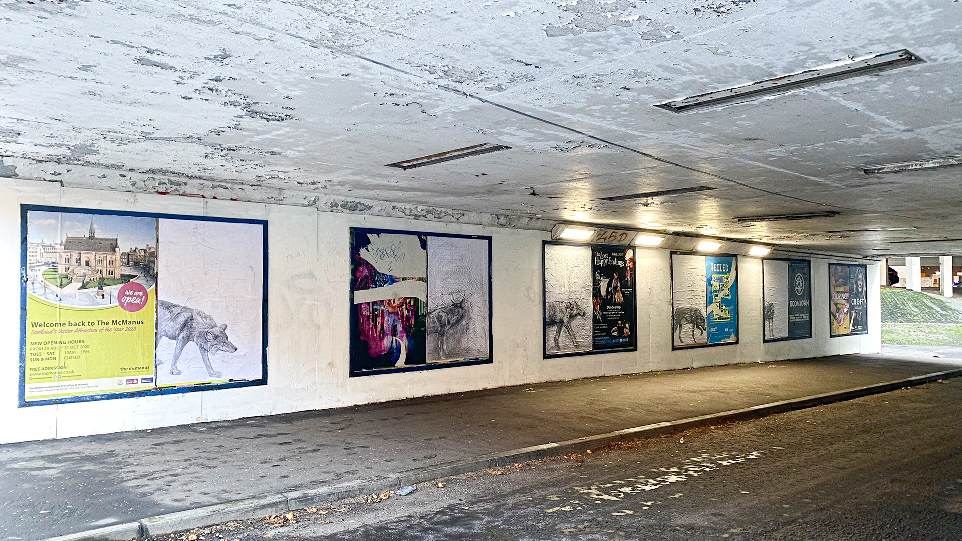 West Bell Street Underpass Dundee (c) Becky Brewis 2020