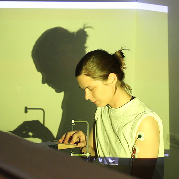 Craft in progress.. – video still from a performance at Studio Pavilion, 2019