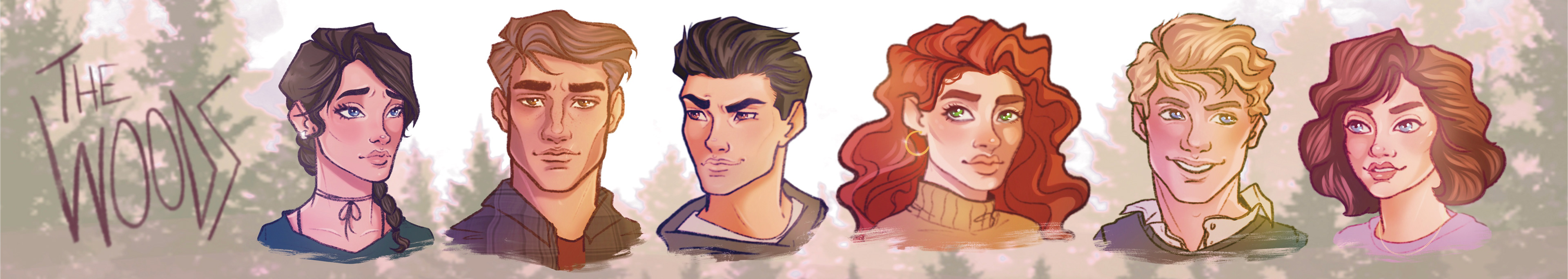 The Woods: Character Cast Doodles