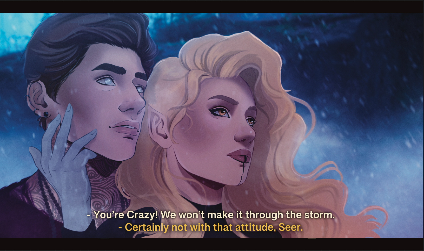 Illustrated Scene from Silver Serpent
