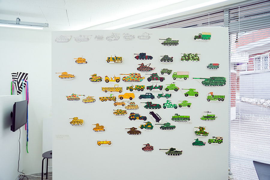 Sungho Shin 신승호, Transportation and Tanks, drawing series (2015-2018) Photo by Jaephil Go