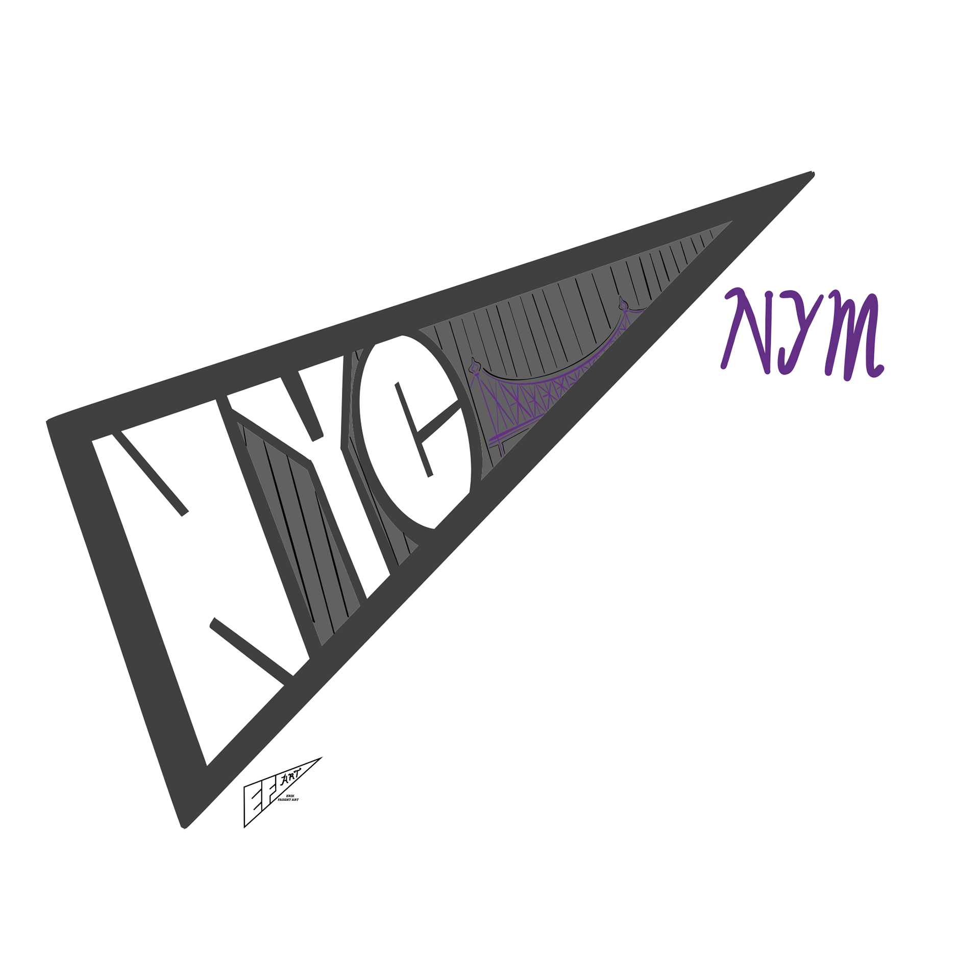 New York Mets "NYC" City Connect 1.0 Pennant