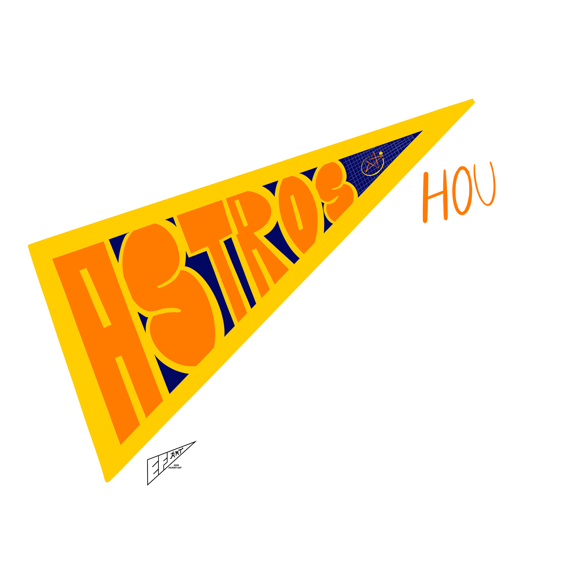 Houston Astros "Space City" City Connect 1.0 Pennant