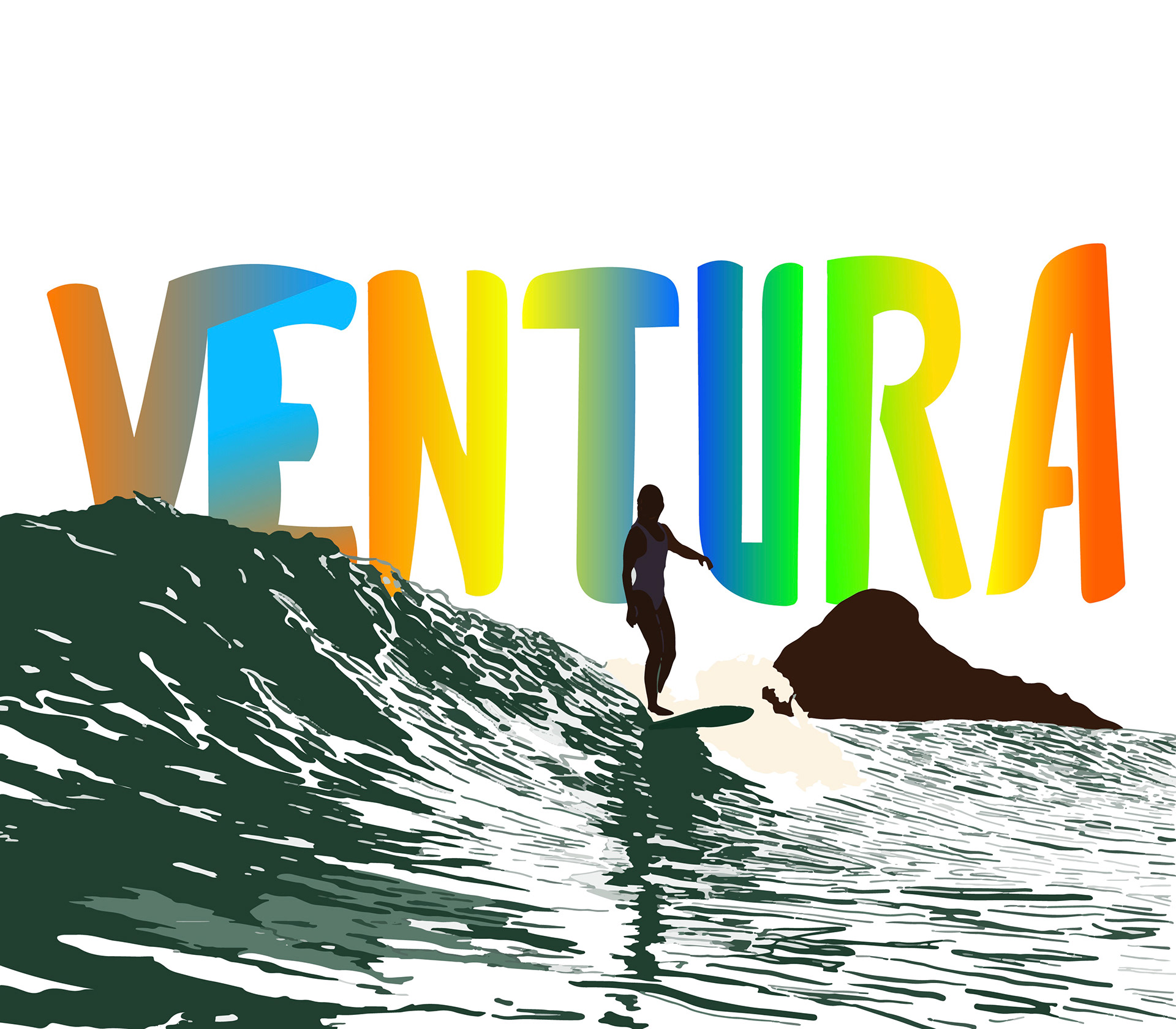 Ventura Hazy Sticker Print