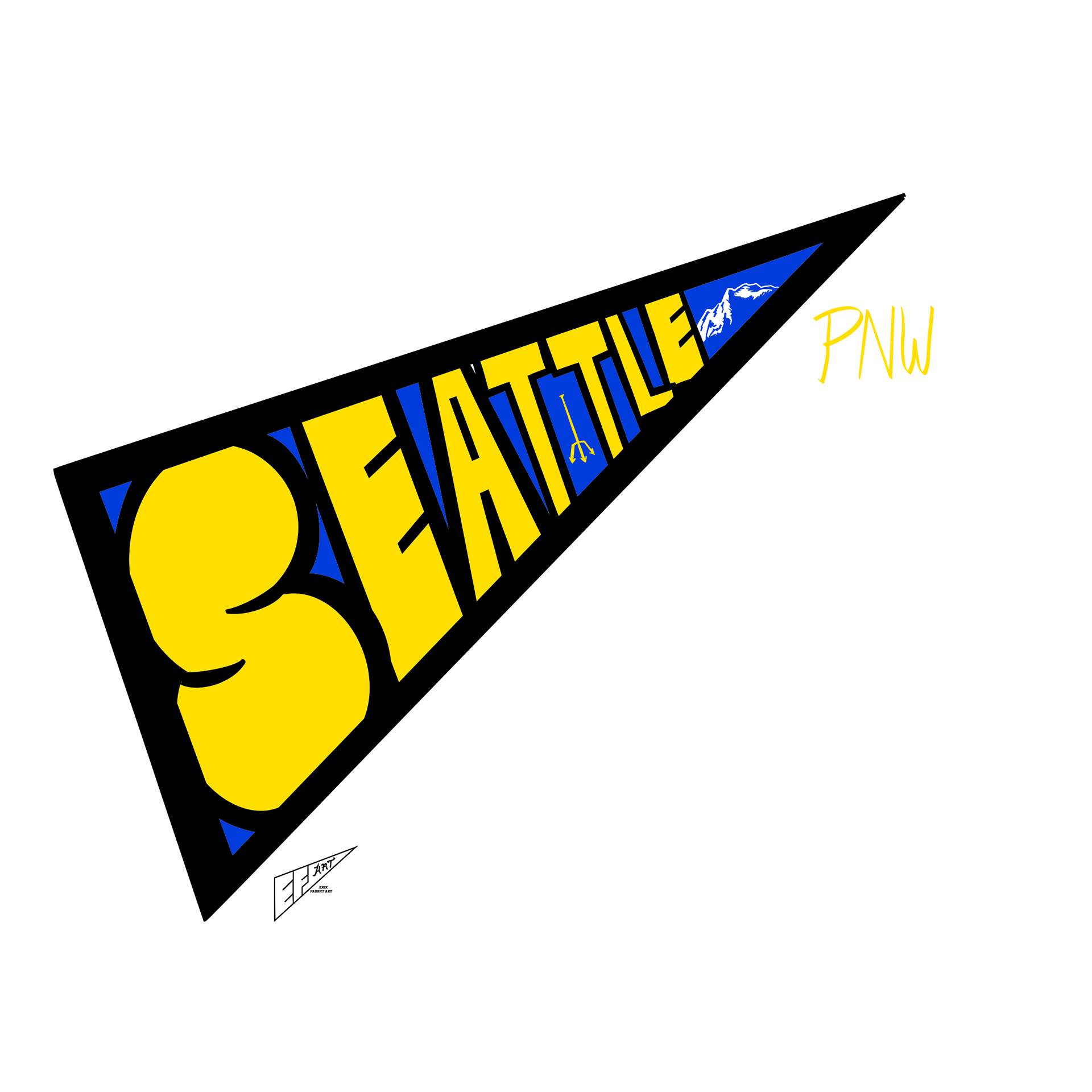 Seattle Mariners "PNW" City Connect 1.0 Pennant
