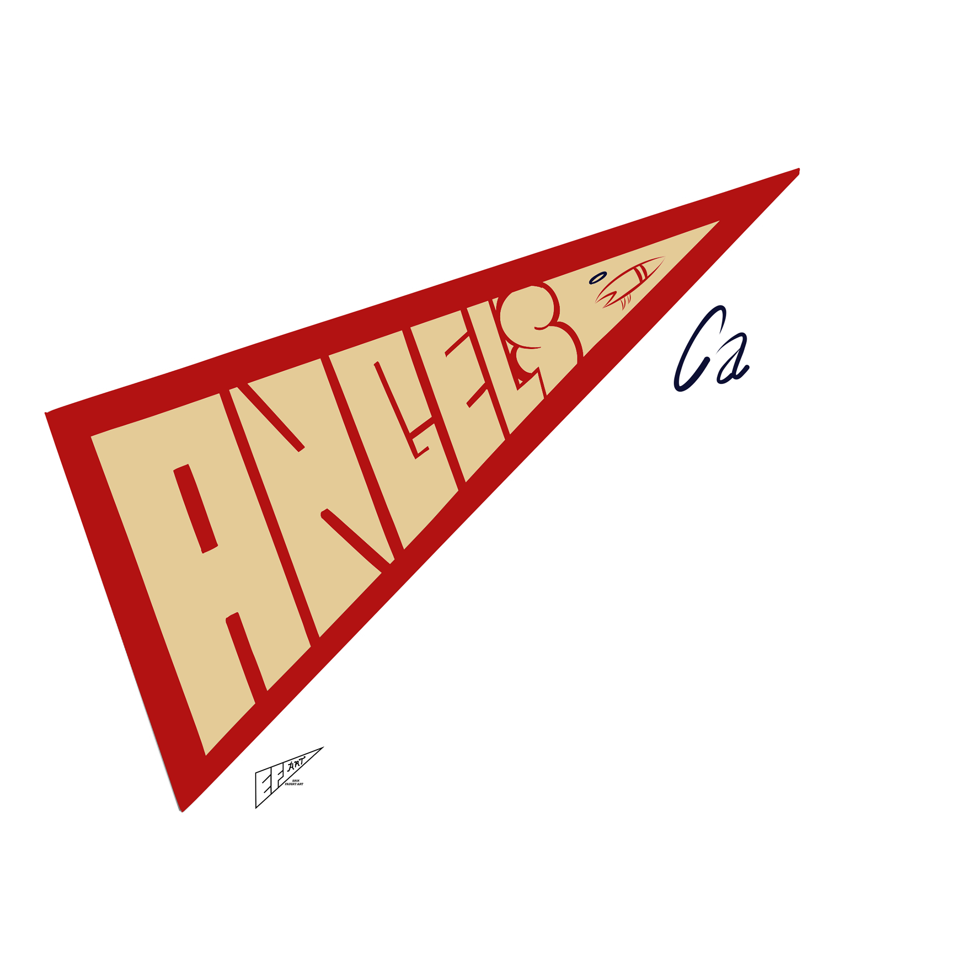 Los Angeles Angels City Connect 1.0 Pennant