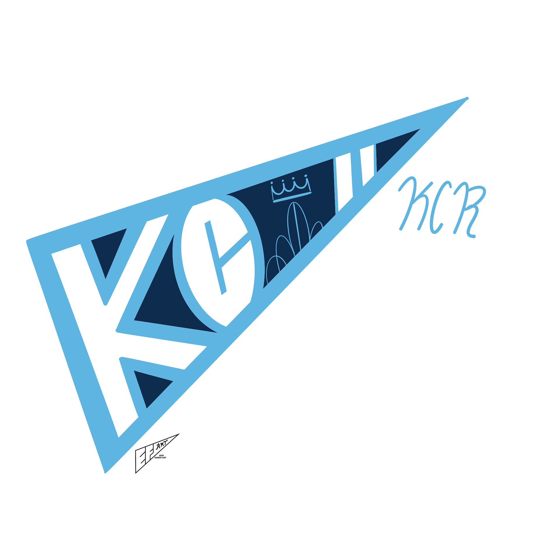 Kansas City Royals "Fountain City" City Connect 1.0 Pennant