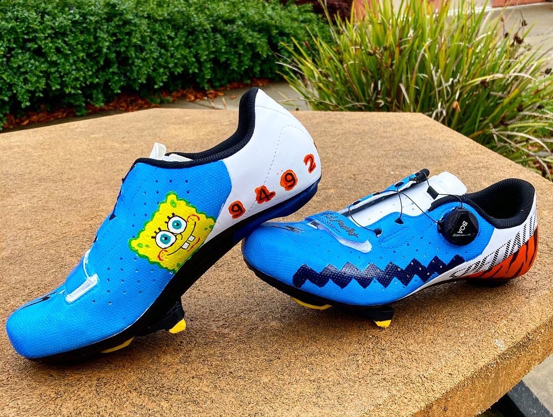 "David Hall" Custom Painted Bike Shoes (2022)