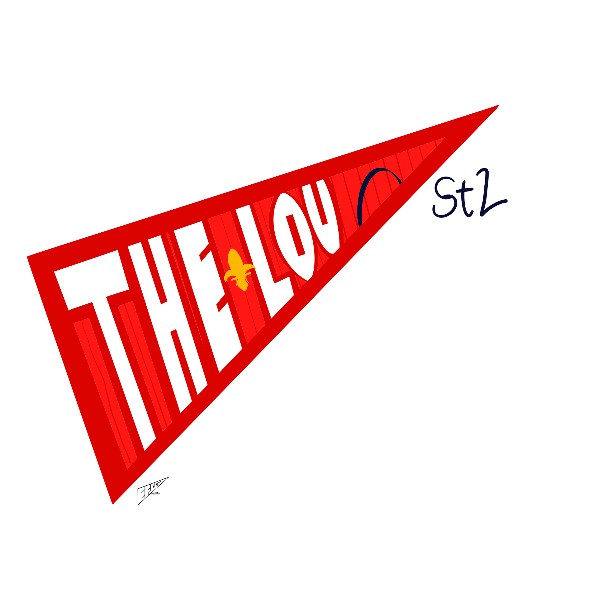 St. Louis Cardinals "The Lou" City Connect 1.0 Pennant