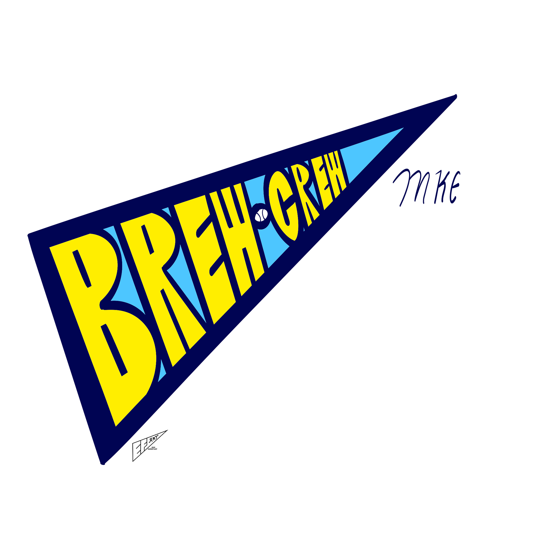 Milwaukee Brewers City Connect 1.0 Pennant