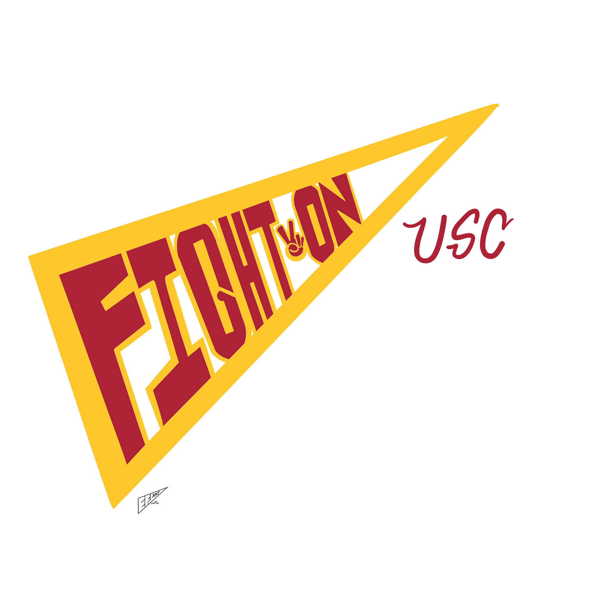 "Fight-On" USC Pennant (2024)