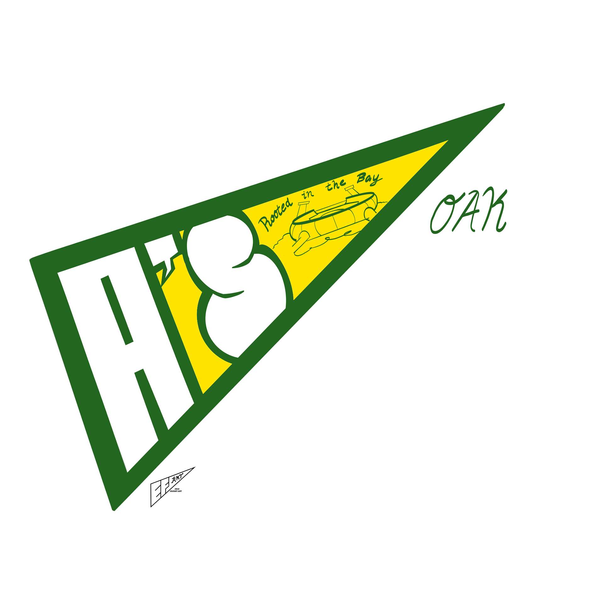 Oakland Athletics "Rooted In The Bay" City Pennant 