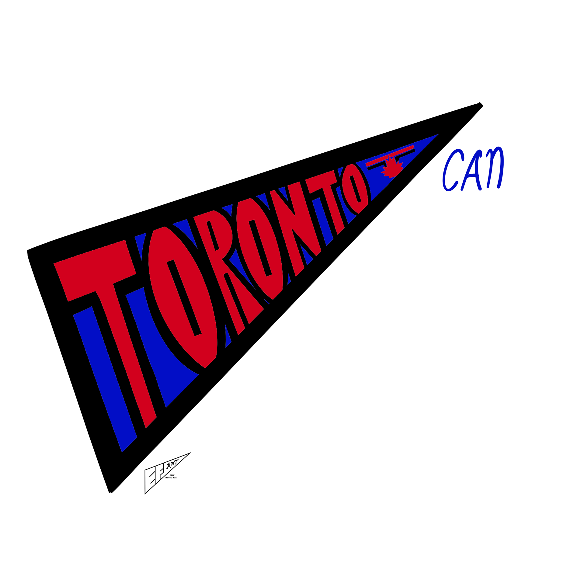 Toronto Blue Jays City Connect 1.0 Pennant