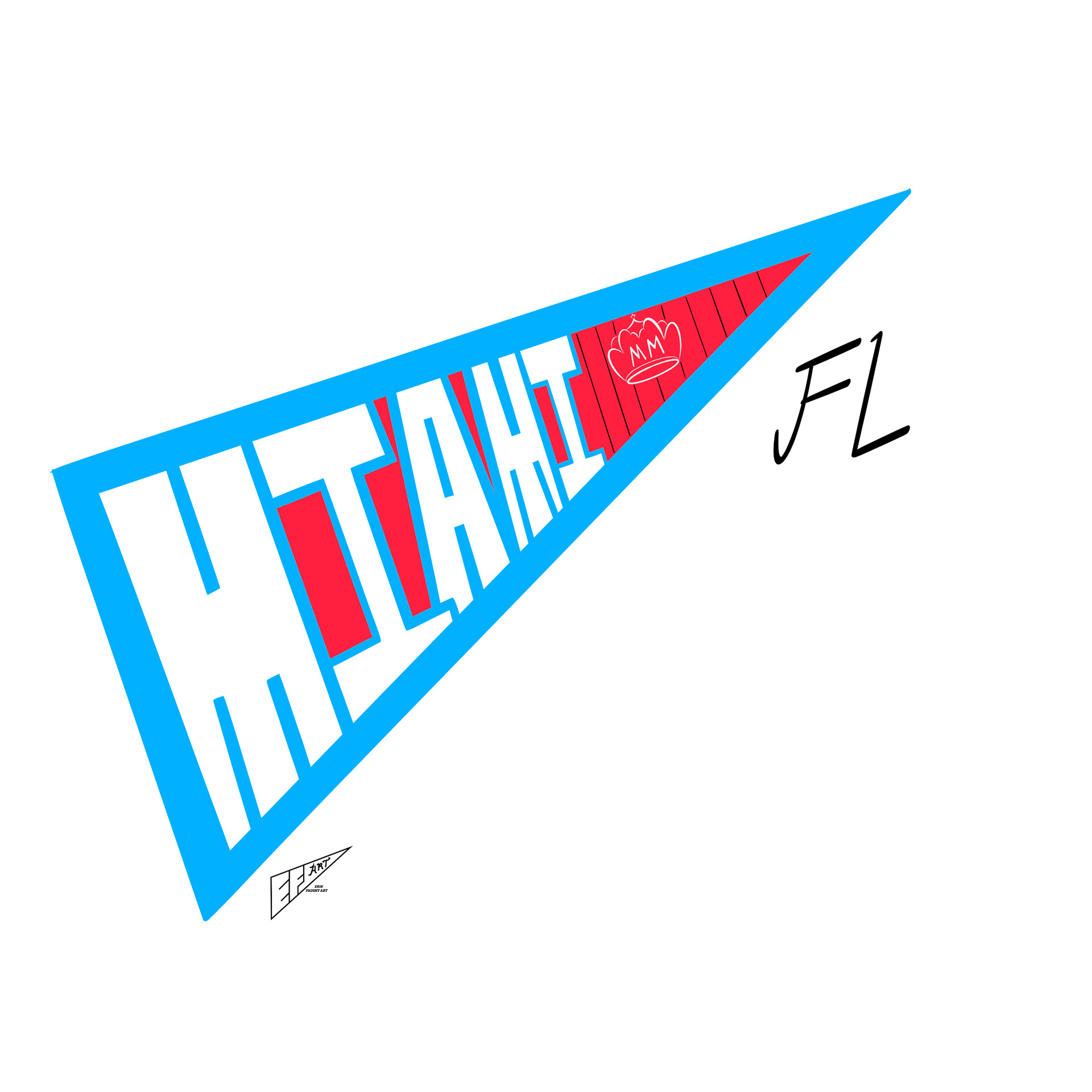 Miami Marlins "Sugar Kings" City Connect 1.0 Pennant