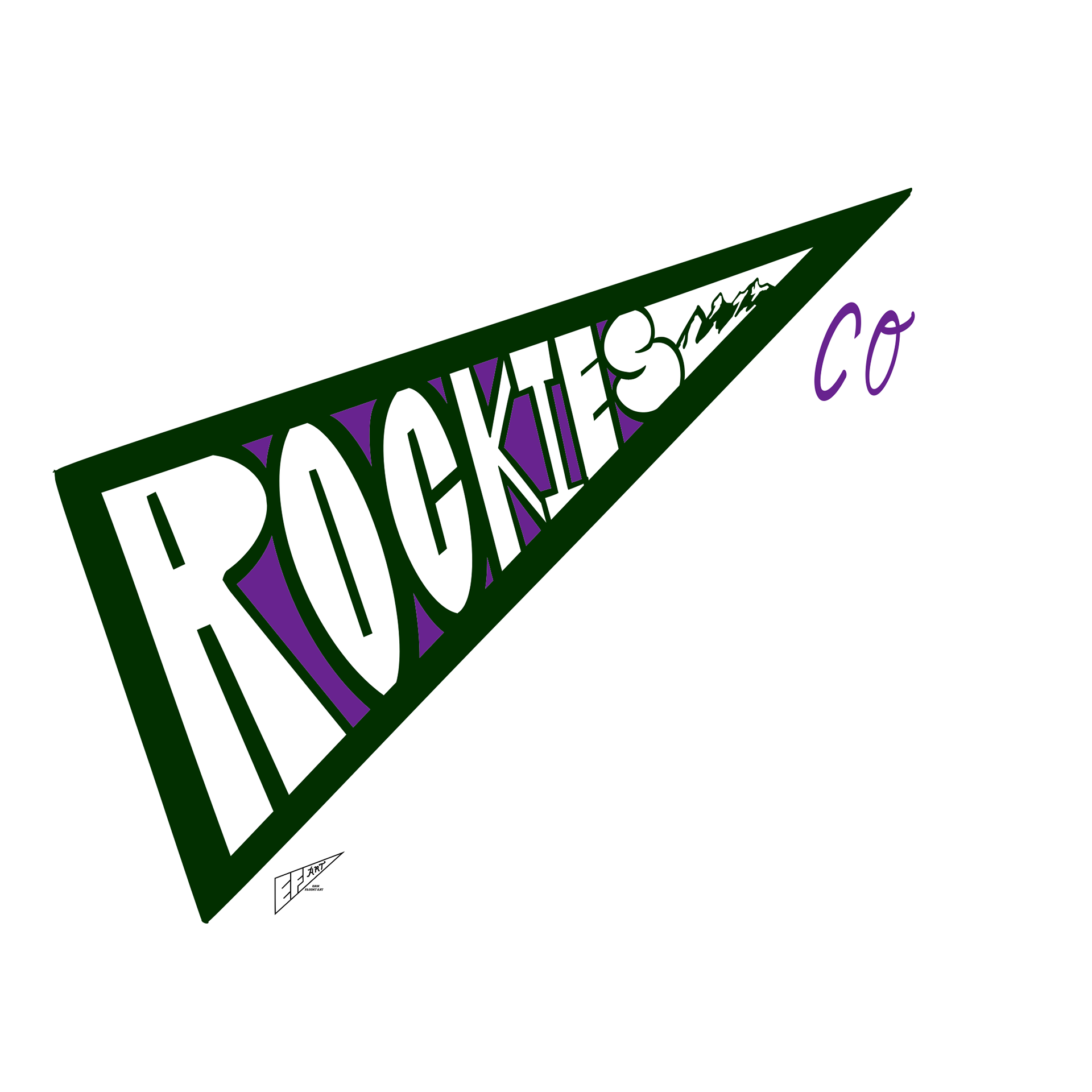 Colorado Rockies City Connect 1.0 Pennant