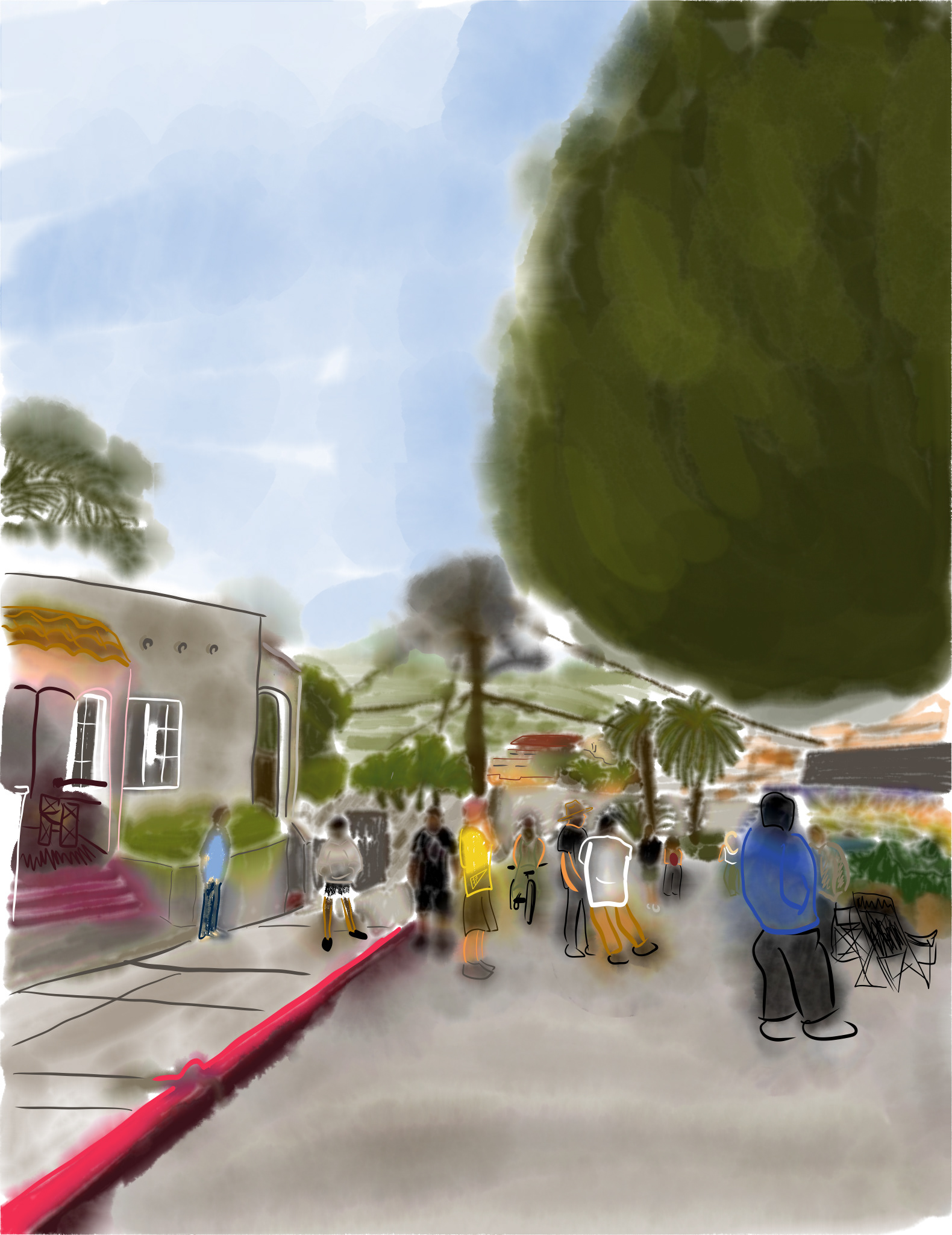 "Art Walk"(2025) - Listed Price(Framed): $500