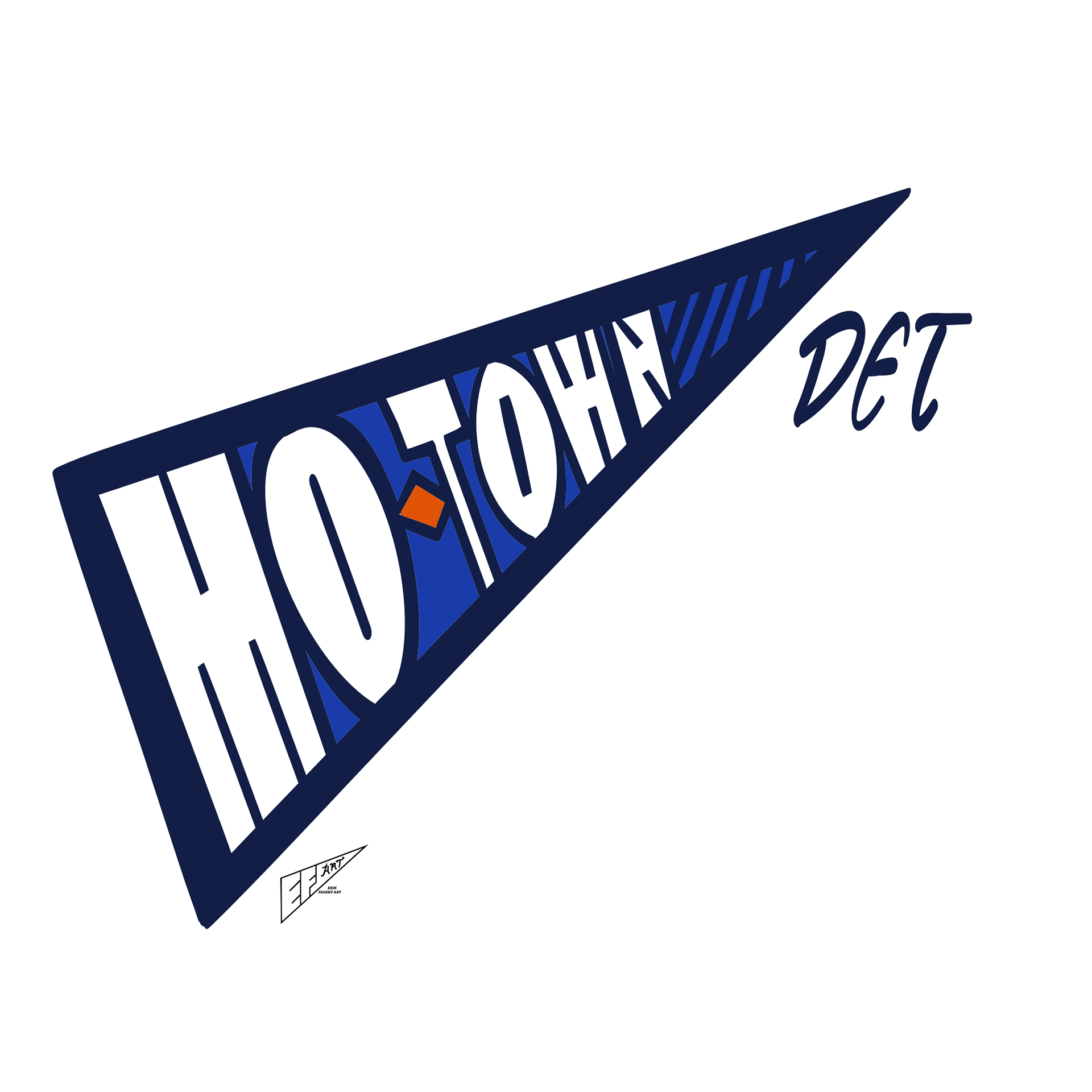 Detroit Tigers "Motor City" City Connect 1.0 Pennant