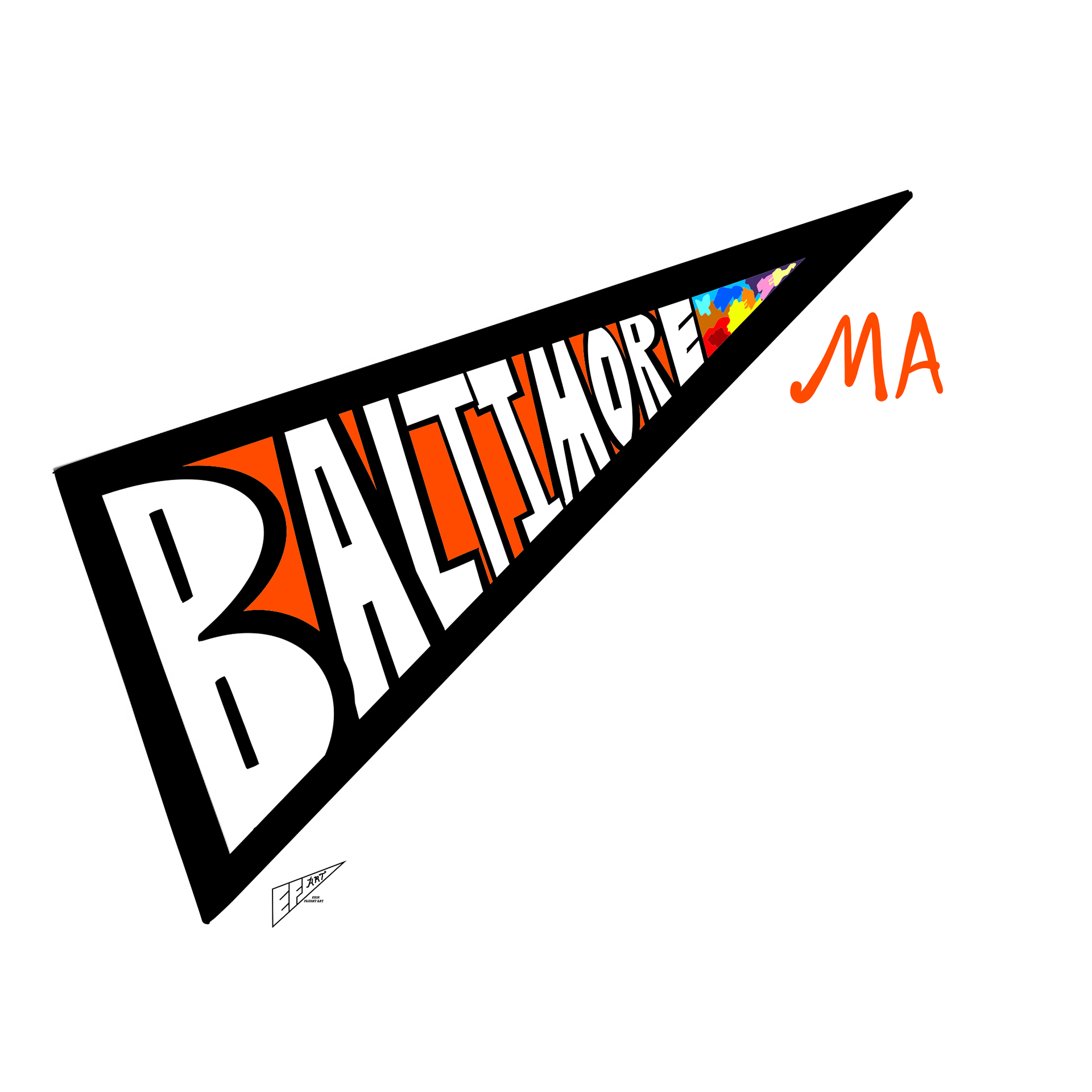 Baltimore Orioles City Connect 1.0 Pennant