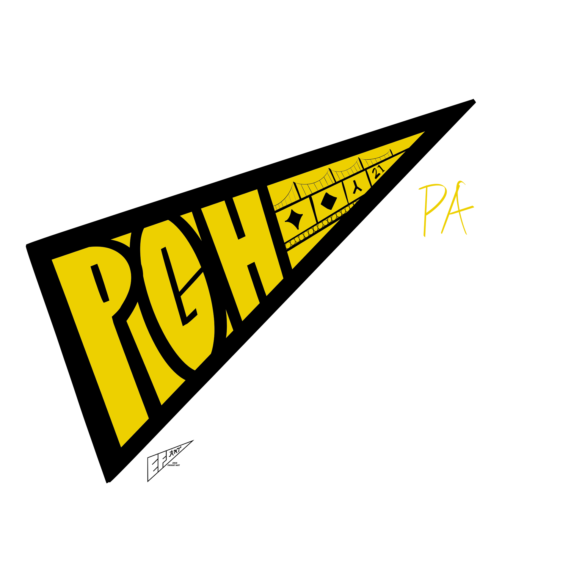 Pittsburgh Pirates "PGH" City Connect 1.0 Pennant