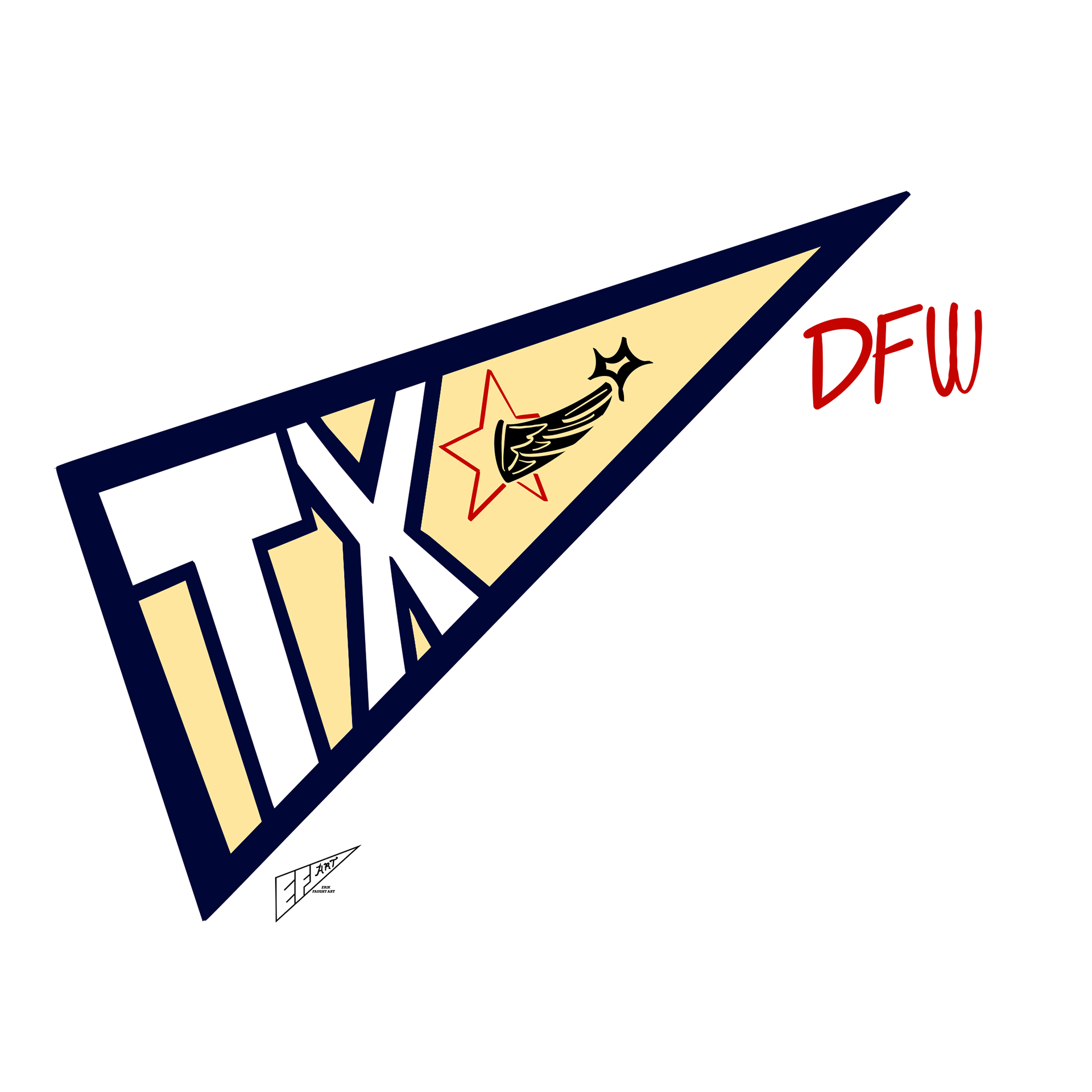 Texas Rangers City Connect 1.0 Pennant