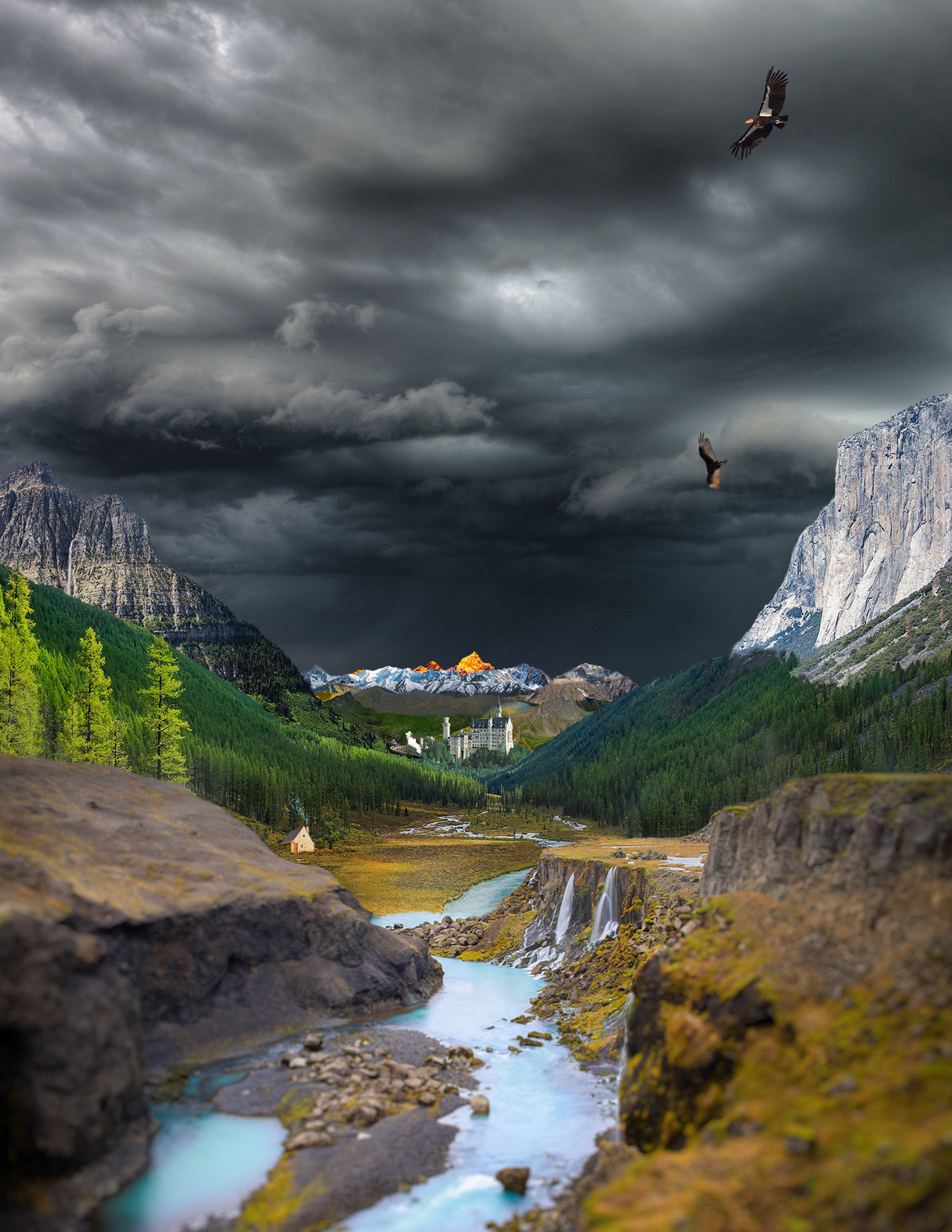 Before colour adjustments and effects applied