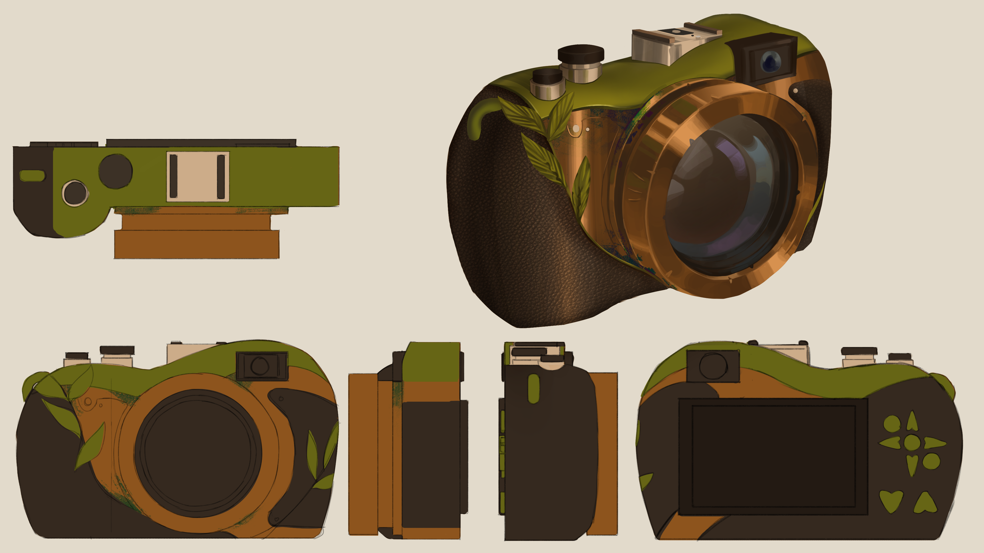 Turnaround of the camera and render