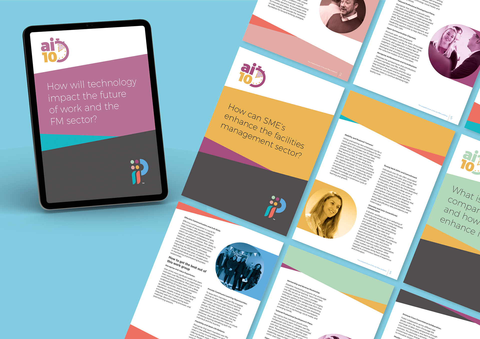 Branding and layout of a monthly series of white papers, intended to be read in 10 minutes. Pareto Facilities Management Ltd.