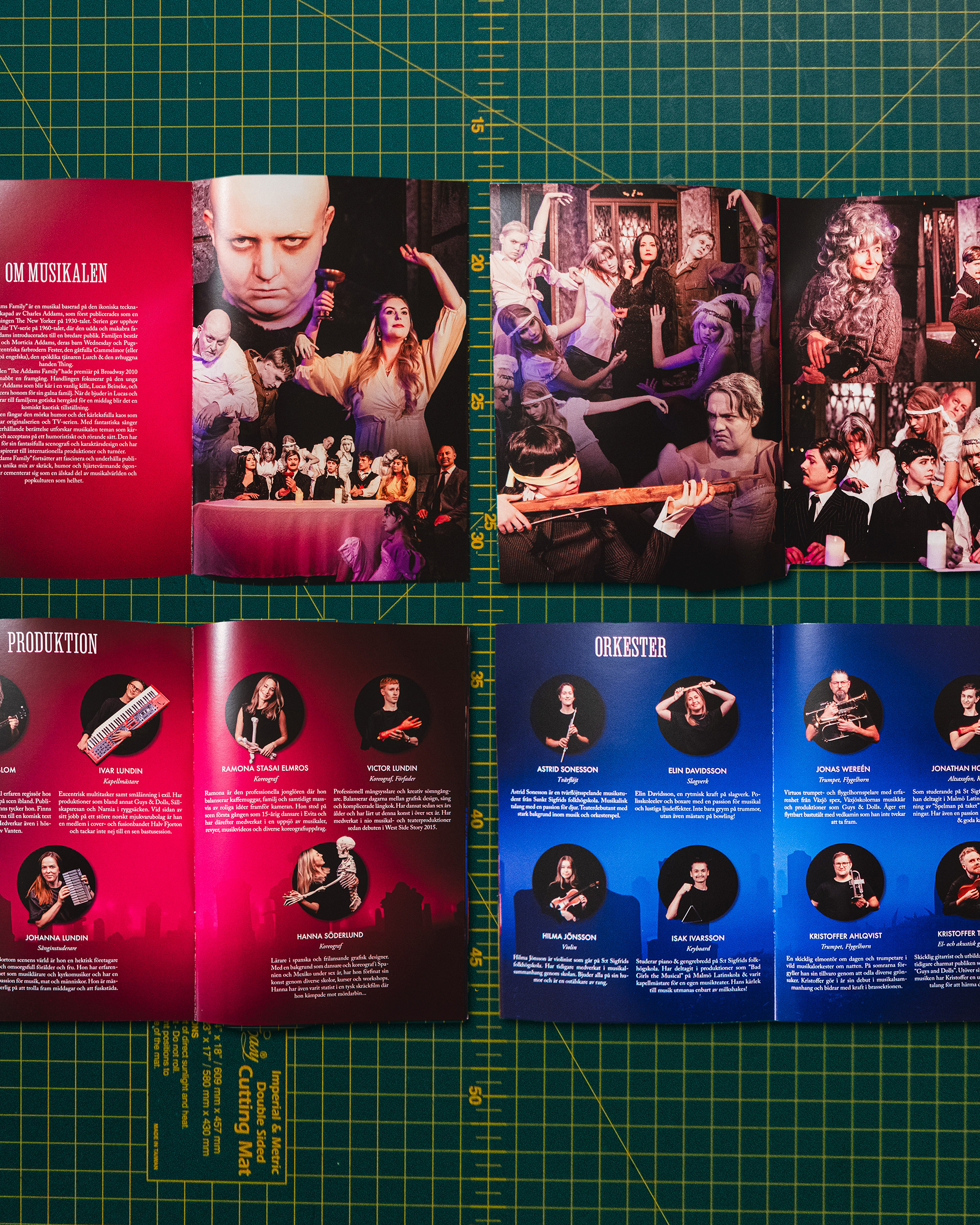 Spreads of theatre programme