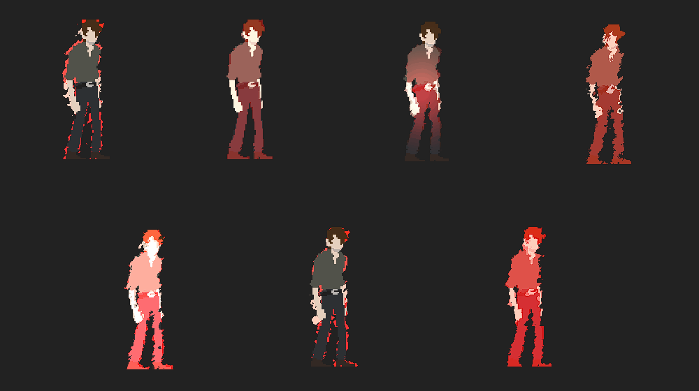 Distorted Aura Sprite Shader. Used as a Power Up Effect in Sanguine Sacrilege.