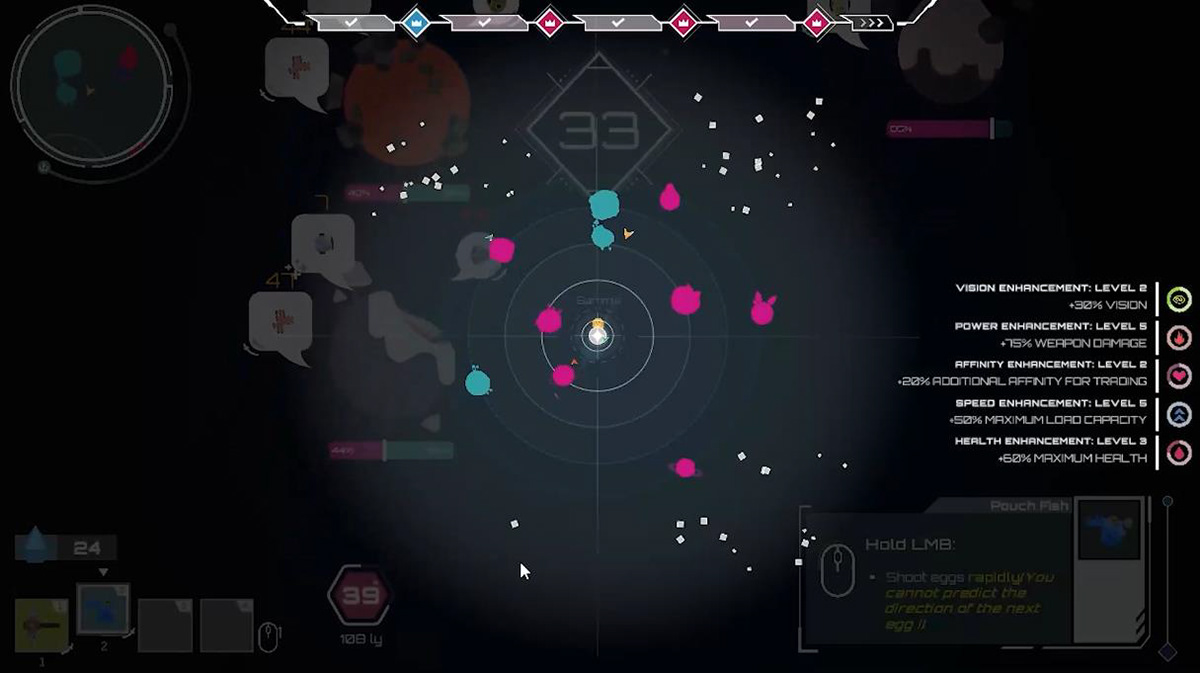 Hold down TAB for Map, and Buff details