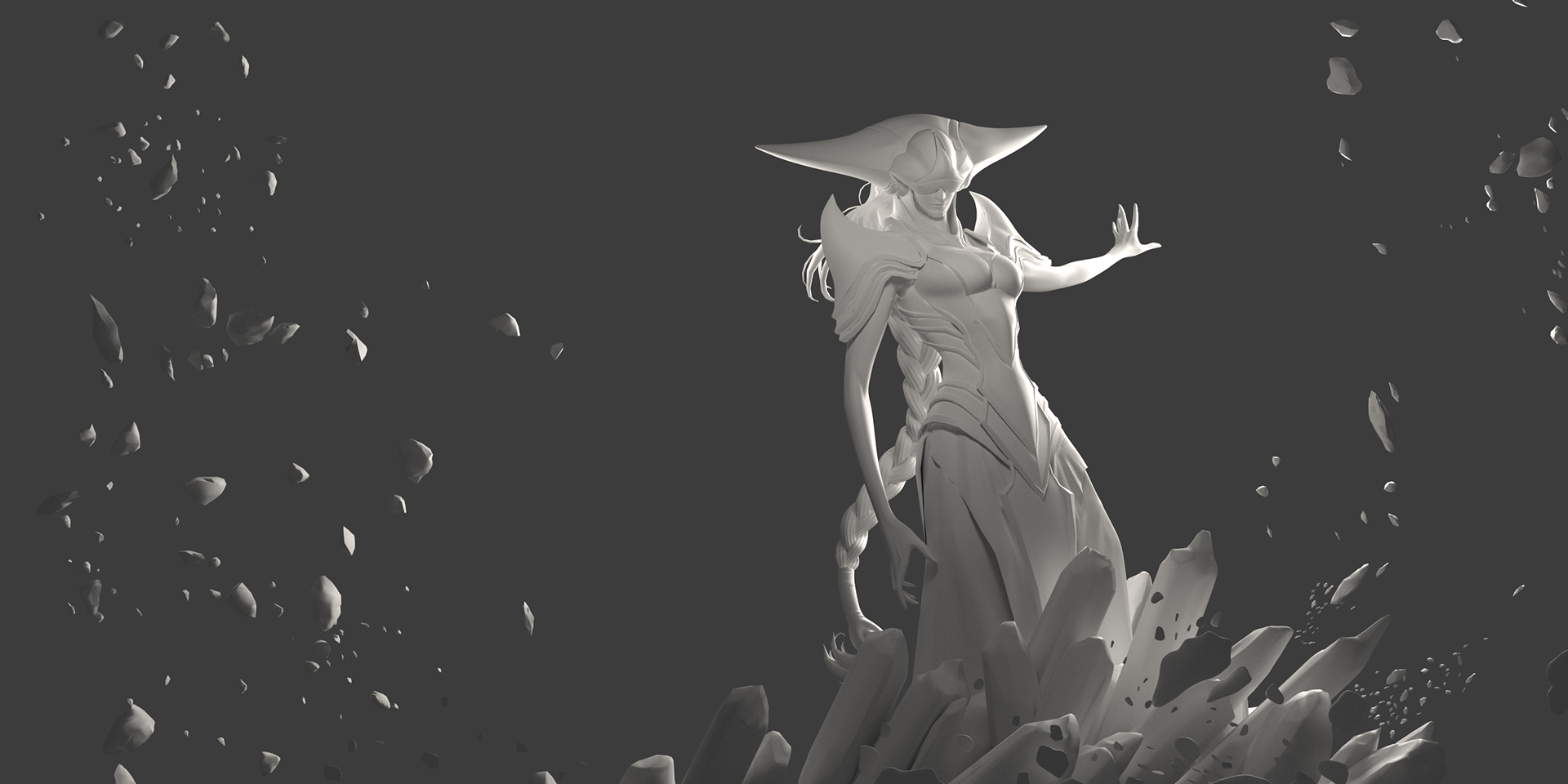 Lissandra model WIP. Concept by SIXMOREVODKA