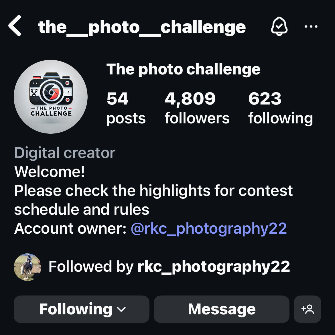 Instagram Page