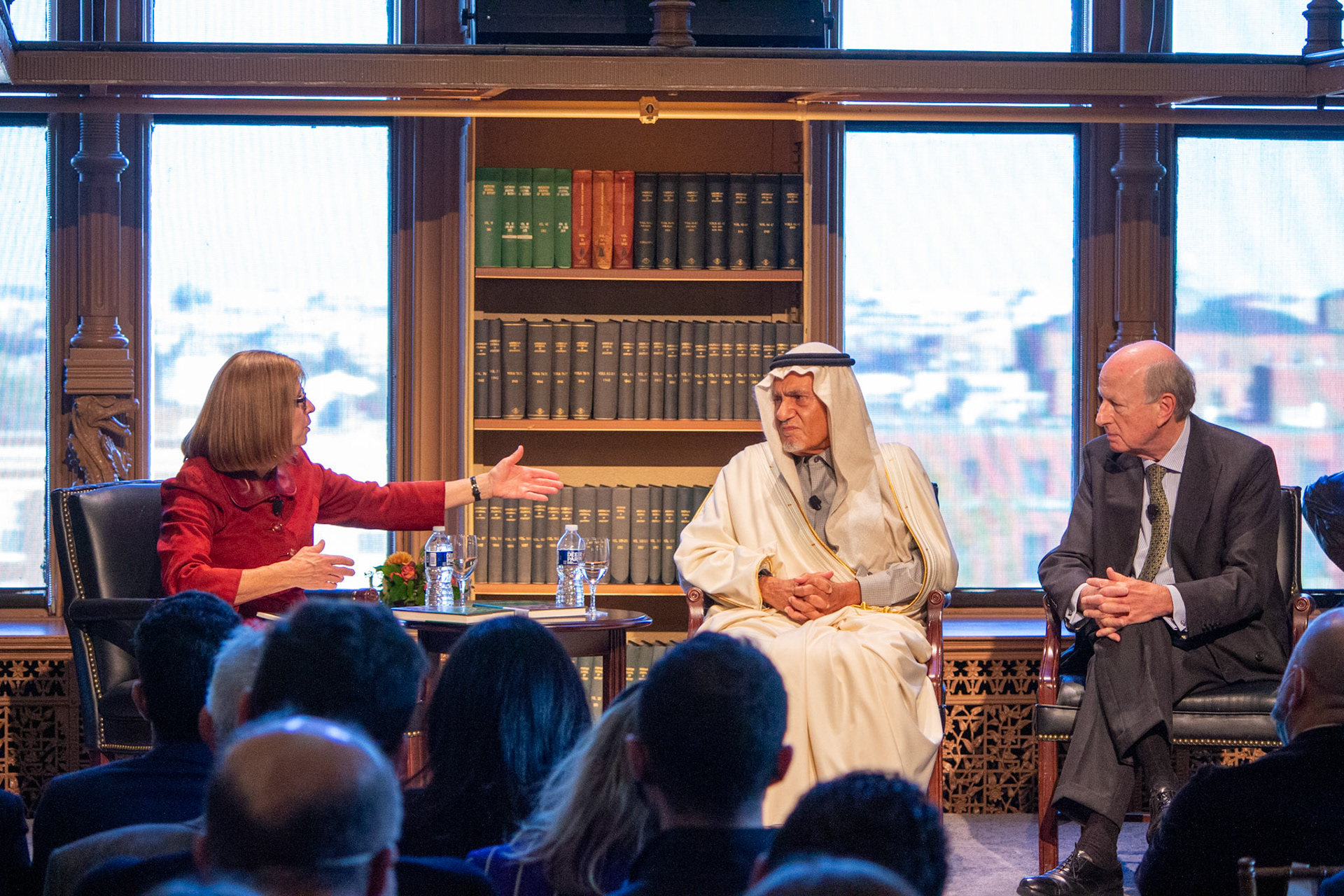 Prince Turki Al Faisal of Saudi Arabia visited Georgetown University to discuss his book "The Afghanistan File." Taken as part of my job for the Georgetown University School of Foreign Service's communications office.